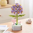 thumbnail image 1 of Children Creative Flower Building Block Kit Toys ABS Immortal Potted Plant Assembling Ornaments Set Birthday Christmas Gifts, 1 of 4