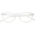 thumbnail image 3 of grinderPUNCH Lunettes de Lecture Rondes Ovales Légères pour Hommes et Femmes Lunettes de Lecture +3,00, Transparent, 3 of 5