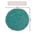 thumbnail image 3 of Home Weavers Bell Flower Bathroom Rug 100% Cotton Tufted Round Shape Bathroom Rug, Soft Absorbent Bath Rugs, Non-Slip Bath Carpet, Machine Washable Bath Mats for Bathroom- 22" Round, Turquoise, 3 of 9