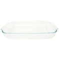 thumbnail image 5 of Plato para hornear Pyrex Basics de vidrio transparente de 4,5 L, original de EE. UU., 5 of 5