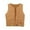 Khaki, variant on Western-Style Cowboy and Cow Girl Vest for Boys and Girls, Tassel Fringe Waist Coat Top Party Wear, Brown Suede-Like Vest with Western-Inspired Design