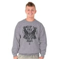 thumbnail image 5 of Land of the Free Because of the Brave Sweatshirt for Men or Women Brisco Brands S, 5 of 6