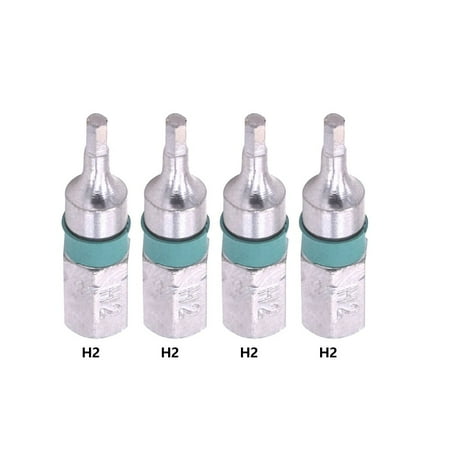 

GLFILL 4Pcs Magnetic H2.5-H6 Hex Head Screw Driver Bit 1/4Inch Hex Shank 25mm Spanner