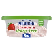 Philadelphia Plant-Based Dairy Free Strawberry Cream Cheese Spread, 8 oz Tub