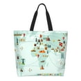 thumbnail image 1 of Easygdp World Travel Map Bolsas Tote para Mujer, Bolsos de Hombro para Viaje, Bolsos de Mano de Gran Capacidad para Compras y Trabajo, 1 of 8
