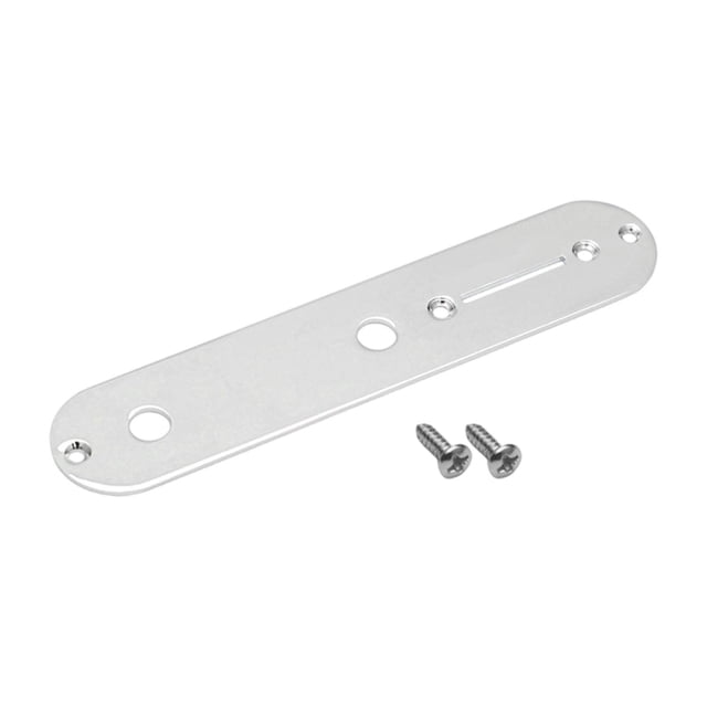 FashionCha Guitar Control Plate Electric Guitar Iron Switch Pickup Plate Instrument Hardware Lightweight Design Replacement With Screws Easy Install Suitable for DIY Upgrades Musician silver