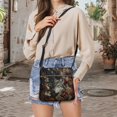 thumbnail image 5 of Tutolipy Waterproof Handbag for Daily Everyday Shopping, PU Leather Smooth Zipper Fashion Single Shoulder Bag, Autumn Wolf American Flag, 5 of 7