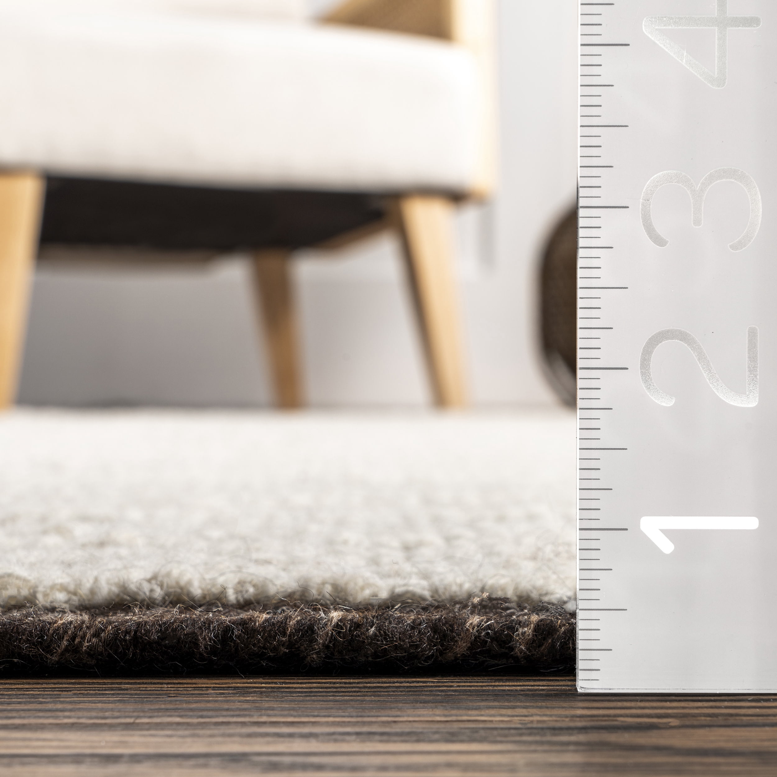 nuLOOM Aemilie Casual Striped Wool Area Rug, 6' x 9', Ivory