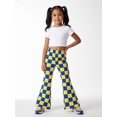 thumbnail image 5 of Girls Comfy Flare Leg Bell Bottoms Elastic-Waist Trousers Premium Holiday Style for Little Girls Age 3-10, 5 of 6