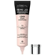 LOral Paris Prime Lab Up To 24H Pore Minimizer Face Primer Infused With Aha, Lha, Bha Complex To Smooth And Extend Makeup Wear, 1.01 Fl Oz