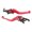 Red, variant on Aluminum Hydraulic Brake Lever for Motorcycles: Smooth Braking and Enhanced Comfort