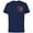 Navy, variant on Villains Alphabet Monogram Captain Hook Letter X - Short Sleeve Cotton T-Shirt for Adults - Customized-Black