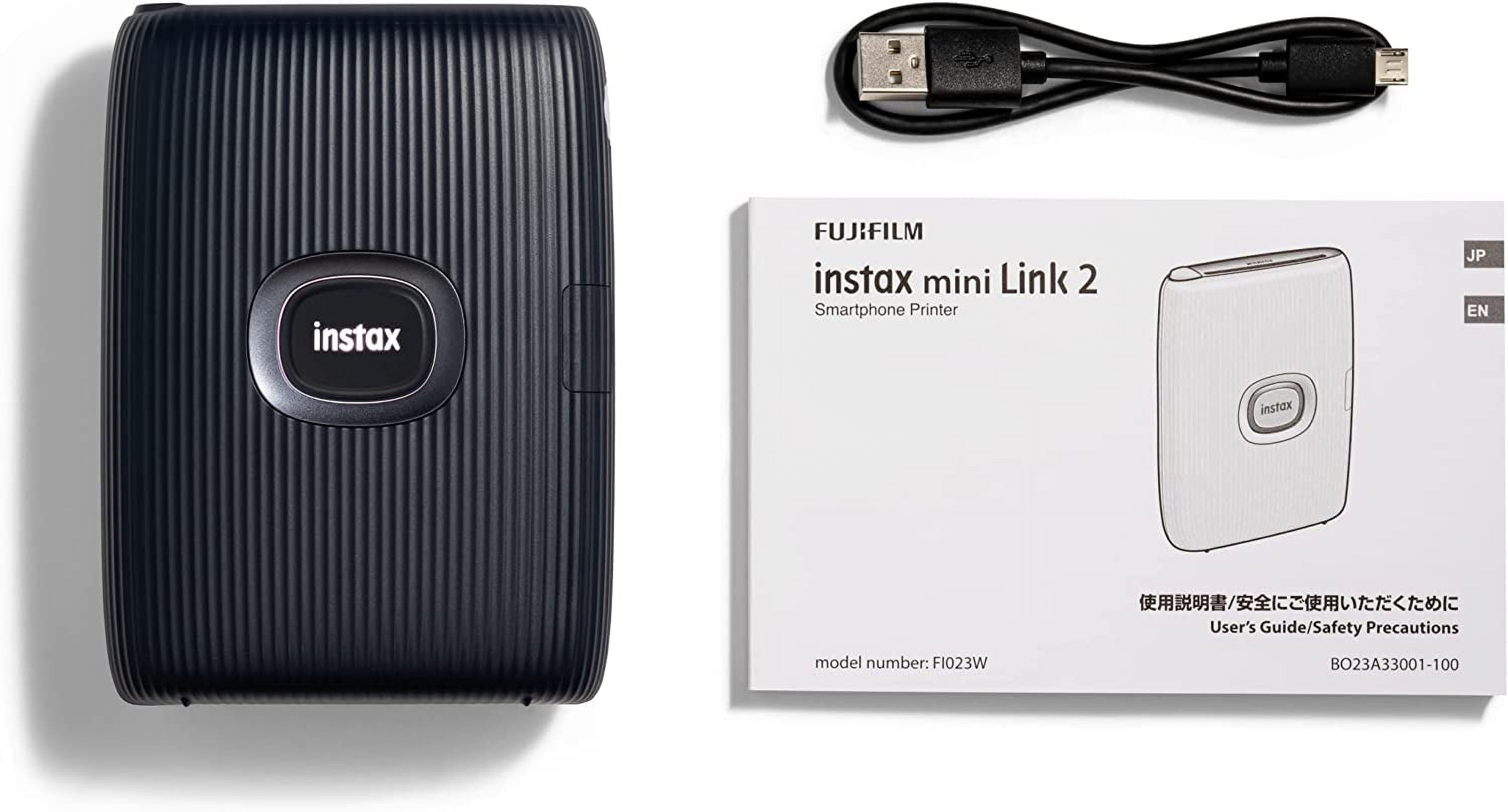 FUJIFILM 16767246 instax mini Link 2 Smartphone Printer (Dark Denim) 