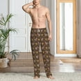 thumbnail image 5 of Goofa Turkey Sunflower Harvest Pattern Printed Soft Pajama Pants for Men, Wide Leg Comfy Casual Lounge Yoga Pants-Large, 5 of 9