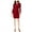 Red - redoverflw, variant on Michael Kors Womens Lace Up A-line Sheath Dress, Red, XX-Large