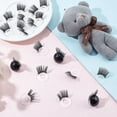 thumbnail image 6 of 20pcs Doll Eyelashes Safety Eyelashes Eye Make Up Accessory Crafts Eyelashes Plastic Stuffed Crochet Eye Lashes, 6 of 7