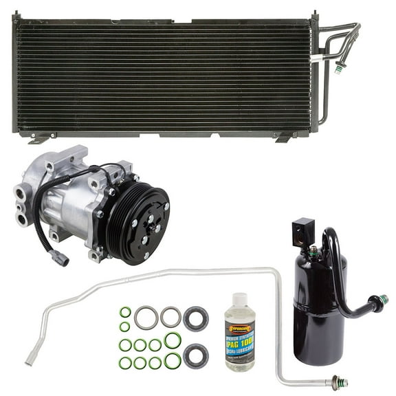 A/C Kit w/ AC Compressor Condenser & Drier For Jeep Cherokee XJ 1997 1998 1999 2000 - BuyAutoParts