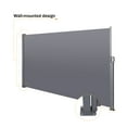 thumbnail image 4 of Ambifirner Retractable Side Screen Awning - UV Resistant, Waterproof Patio Privacy Screen for Garden, Balcony, Courtyard (Dark Grey), 118.1" x 70.9", 4 of 5