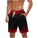 thumbnail image 1 of Pantalones Cortos Casuales para Hombre Imprimir con Bolsillos Pantalones de Playa de Cintura Elástica, Pantalones Cortos de Cintura Elástica para Hombre, 1 of 1