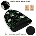 thumbnail image 3 of joogoo Skull Roses Leaf Beanie Hats Cuffed Winter Warm Knit Thick Beanies, 3 of 7