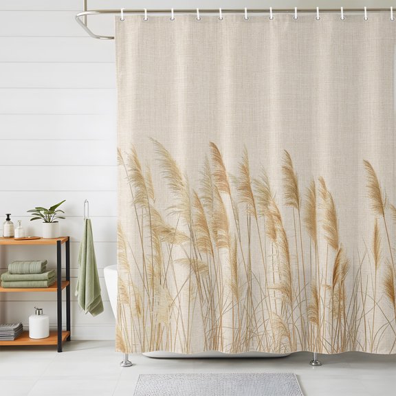 Shower Curtains for Bathroom, Vintage Floral Waterproof Fabric Shower Curtain, Farmhouse Autumn Botanical Fall Rustic Decorative Bathroom Curtain for Bathtub, 66"x72", No Hooks Included