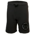 thumbnail image 3 of Marvel Avengers Superheroes Boys Character Lightweight Short Sleeve Hoodie T-Shirt & Shorts Ath Short Set (Black Panther, Sizes 2T-16), 3 of 8