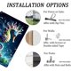 thumbnail image 3 of Generic Metal Aluminum Sign,Seahorse Stained Tin Sign,High Definition Printing, Cafe Bar Club Living Room Garden Farmhouse Wall Decor Plaque Birthday Gift 8X12 Inch, 3 of 5