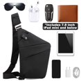 thumbnail image 4 of Bolsa de viaje antirrobo BIRDDIE Fashion, ligera, negra, 4 of 7