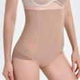 thumbnail image 6 of YYDGH Tummy Control Underwear for Women High Waisted Shapewear Panties Shaping Lace Panties Slimming Body Shaper Underwear Beige L, 6 of 6