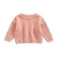 thumbnail image 2 of Toddler Boys Girls Knit Sweater Oversized Sweatshirt Fall Winter Pullover Tops, 2 of 6