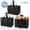 Black-XL, variant on Hengbo 2 Pack Large Insulated Grocery Shopping Bags Reusable Bag Thermal Zipper Collapsible Tote Cooler Food Transport Hot and Cold for Instacart Camping Black