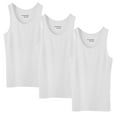 thumbnail image 5 of 6 Pack Men's 100% Cotton Ribbed Plain Tank Tops Athletic A-Shirts Undershirts White Size:XX-Large, 5 of 6