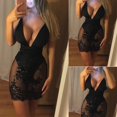 thumbnail image 1 of Sexy Womens Mesh Bodycon Evening Party Cocktail Club Bandage Short Mini Dress, 1 of 5