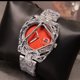 thumbnail image 3 of Binbond Reloj de Pulsera para Hombre con Eslabones de Acero Inoxidable, Plateado, 3 of 6