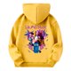 thumbnail image 5 of Moonsky Sudadera con capucha y cordón HUNTRX, estampado de grupo de chicas coreanas, jersey corto, suave y cómodo, top de manga larga para primavera y otoño. Amarillo 160, 5 of 5