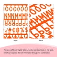 thumbnail image 4 of Felt Board Letters, 680 Characters 0range 3/4" Letters Numbers Symbols Changeable Plastic Message Boards 4Pcs, 4 of 6