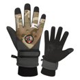 thumbnail image 1 of Winter Cycling Gloves For Men,Black Warm Full Finger Windproof Waterproof Gloves Thicken Fleece Gel Pads Touch Screen Gloves, 1 of 5