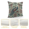 thumbnail image 4 of Creowell Sage Green Teal Blue Floral Pillow Covers 18X18 Inch Vintage Colorful Flower Birds Red Strawberry Decorative Square Pillow Cases Chinoiserie Cushion Case Home Decor For Sofa Couch Outdoor, 4 of 5