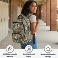 thumbnail image 4 of Aplkyhs Kids Backpack Set of 4 with Lunch Bag Pen Bag Set Camo Hunting Fish Bottle Sleeve for Girls Boys Multifunctional Pencil Case Suitable for Elementary Middle School High, 4 of 7