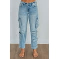 thumbnail image 3 of Tracey Hidden Cargo Jeans - Light Wash, 3 of 6