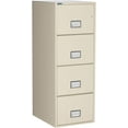 thumbnail image 1 of PHOENIX SAFE Fireproof File Cabinet – 4-Drawer Vertical, 25" – Legal & Letter Size – Locking Filing Cabinet with Key Lock & Hanging Rails – Water Seal – Impact Rated – Putty Color – LGL4W25P, 1 of 4
