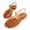 Orange, variant on Women's Retro Jelly Sandals Adjustable Buckle Strap F𝗅a𝗍s Slides Breathable Bra𝗂ded Closea Toe Shoes Fashion S𝗅ip On Fisherman Slippers