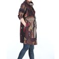thumbnail image 2 of Women's Cotton Tunic Tops Turtleneck Long Sleeve Shirt Dress Pullover Brown XL, 2 of 5