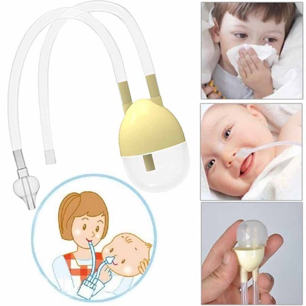 Baby Safe Nose Cleaner Vacuum Suction Nasal Mucus Runny  Aspirator Inhalha 