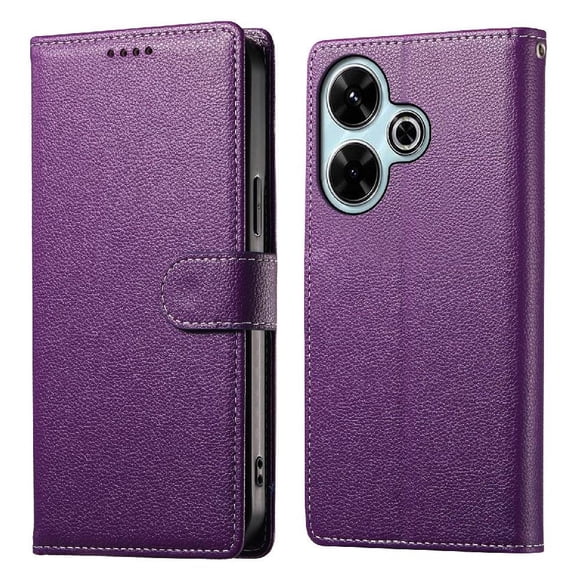 Funda para FOXDOCK Xiaomi Redmi 13 4G/5G– Cuero Premium, 3 ranuras para tarjetas, Protección contra impactos