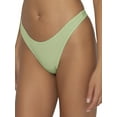 thumbnail image 3 of Smart & Sexy Women's Comfort Cotton Rib High Leg Thong, 2-Pack, Style-SA1413, 3 of 8