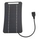 thumbnail image 1 of Panneau solaire USB 5 V 5 W, professionnel, haute efficacité, en silicium monocristallin, portable, chargeur pour camping, voyage, extérieur, noir, 1 of 4