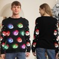 thumbnail image 5 of Ugly Christmas Sweaters for Women Men,2024 Light Up Ugly Christmas Sweaters for Couples,Funny Novelty Pullover Xmas Sweater, 5 of 6