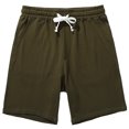 thumbnail image 1 of pstuiky Pantalones cortos para hombre, Pantalones cortos casuales holgados de verano para hombre, pantalones cortos deportivos con cordón, pantalones cortos capri para hombre, 1 of 6