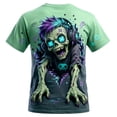 thumbnail image 4 of Halloween Gift for Men Funny Graphic Tee For Casual Holiday Wear With Humorous Seasonal Green S, 4 of 4